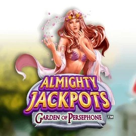 Almighty Jackpots: Garden of Persephone casino game by Novomatic – featured logo at Boomzino Casino