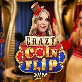 Crazy Coin Flip by Evolution, showcased at boomzinoo.gr – game logo