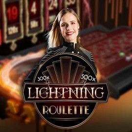 Live Casino logo of Lightning Roulette from Evolution at Boomzino Casino