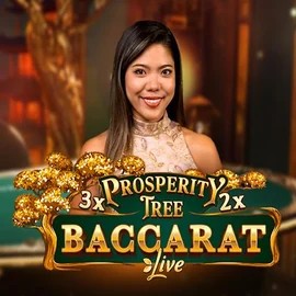 Prosperity Tree Baccarat logo by Evolution at Boomzino Casino