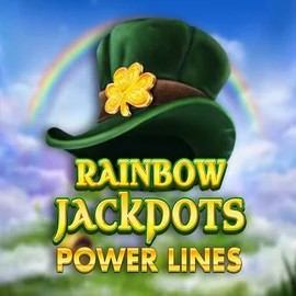 Official Jackpots logo: Rainbow Jackpots Power Lines by Red Tiger Gaming at Boomzino Casino