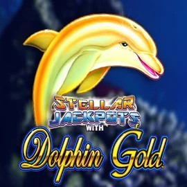 Jackpots logo of Dolphin Gold with Stellar Jackpots from Lightning Box Game at Boomzino Casino